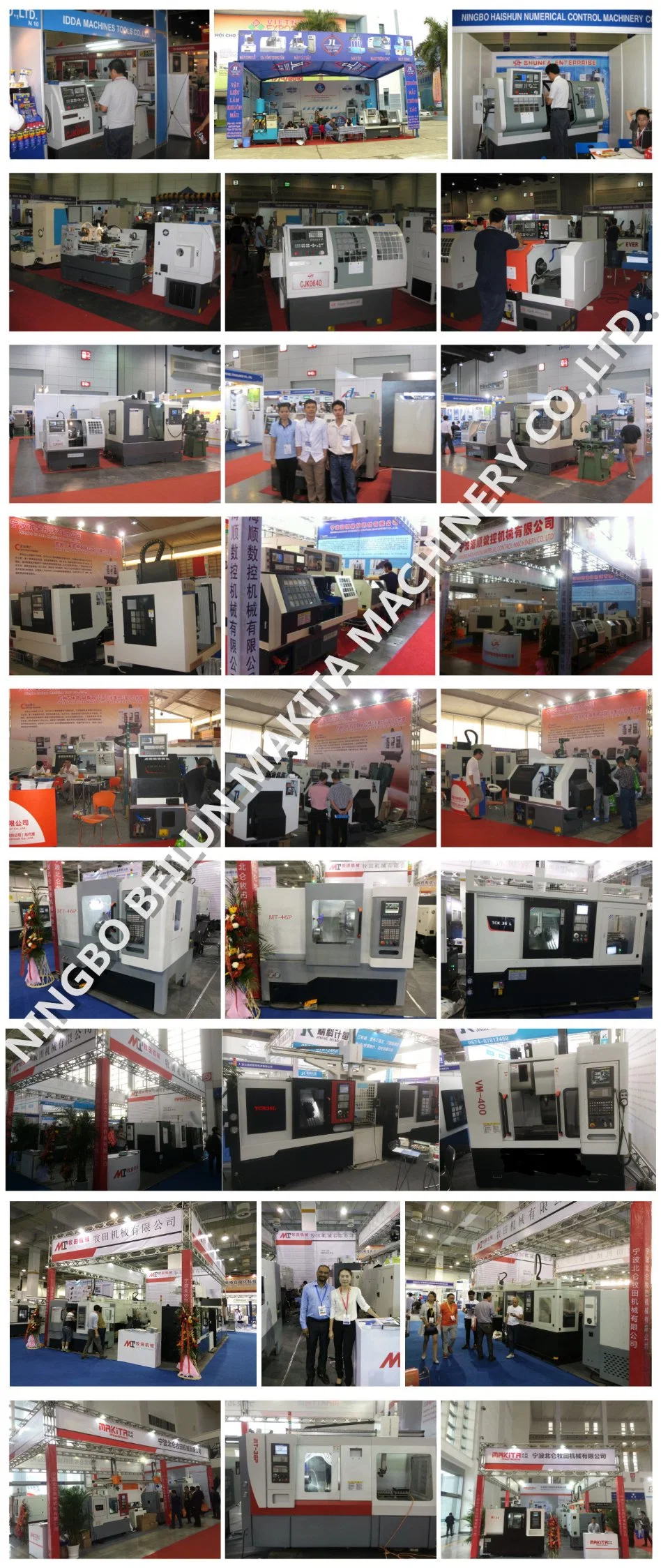 Flat Bed Horizontal High Rigidity High Precision CNC Turning Machine Metal Lathe