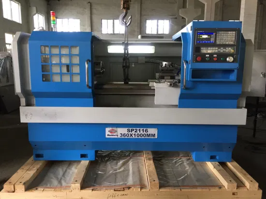 Prezzo del tornio Torno in metallo orizzontale automatico GSK/Fanuc/Siemens con telaio Ck6136 Ck6140 Ck6150 Torno con tornio a torretta per utensili elettrico idraulico a 6/8 stazioni